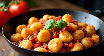 Mein schneller Küchenklassiker: Gnocchi-Pfanne mit Hackfleisch (1/10)